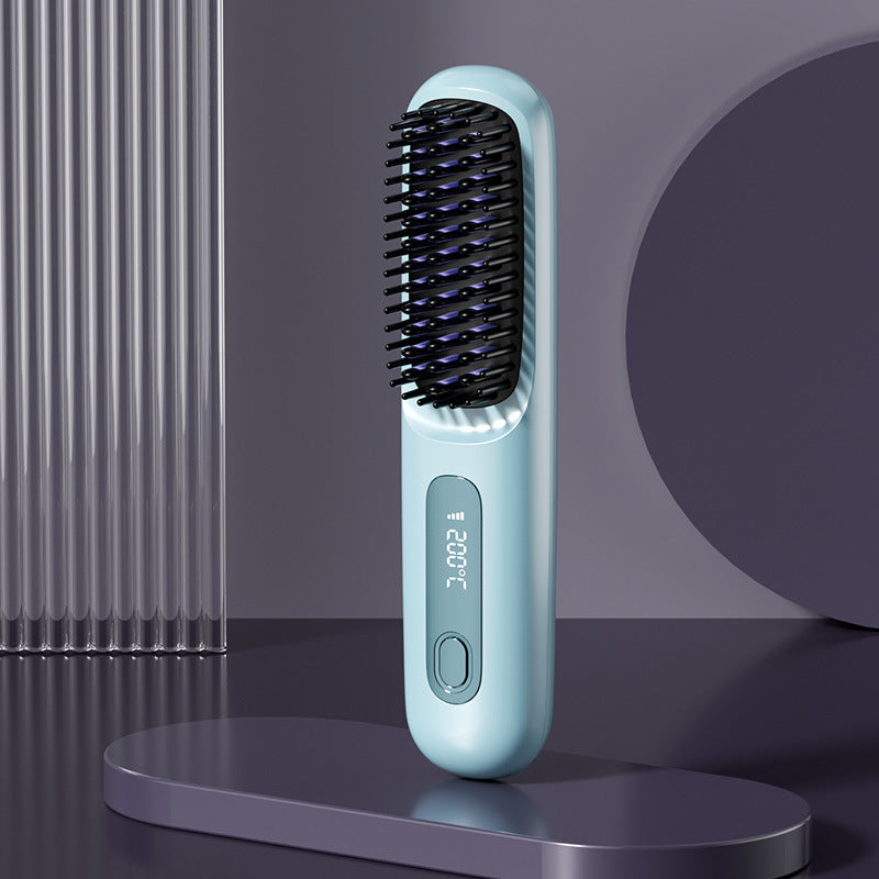 🎁Flash Sale(🚀50%OFF)🎁Cordless Ceramic Heated Hair Straightening Comb