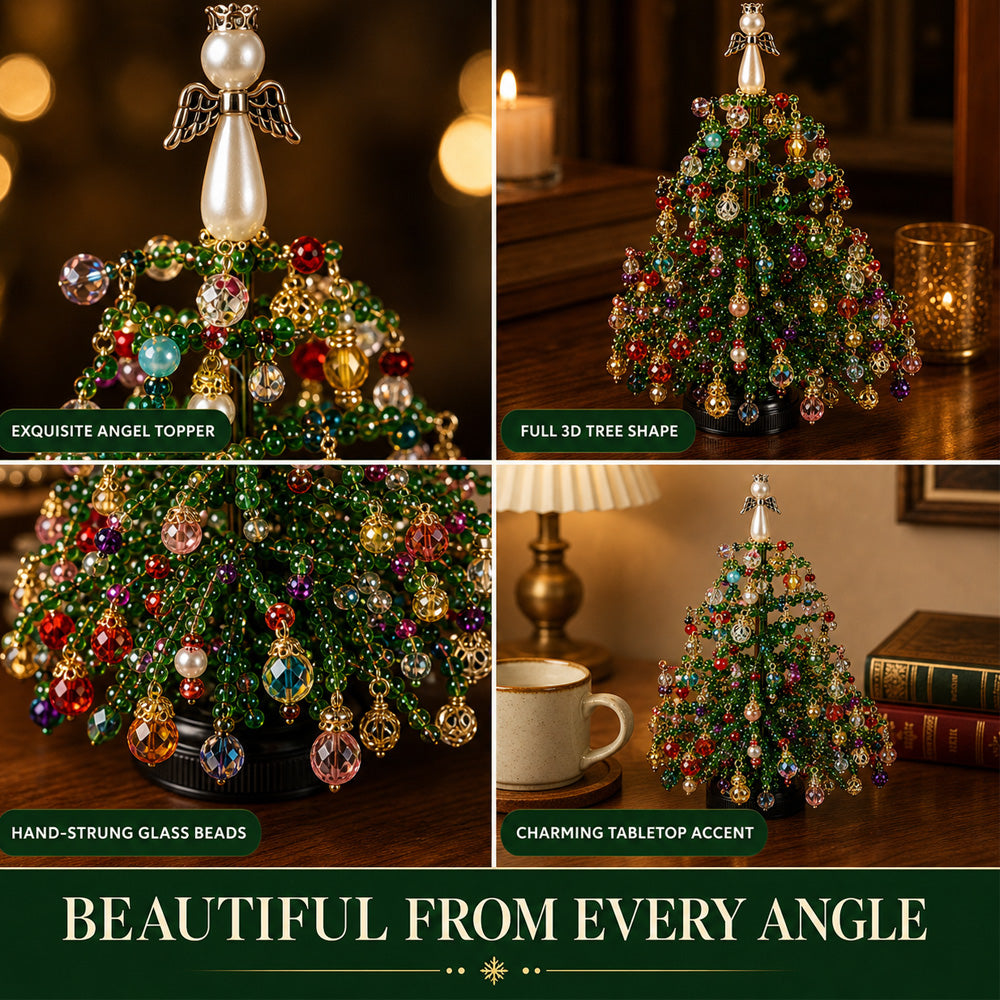 🎄✨ DIY Beaded Christmas Tree Kit – 🎅Create Your Own Sparkling Holiday Decoration