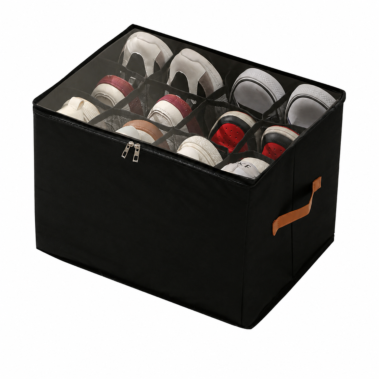 ⏰🔥LIMITED TIME 49% OFF! 👟 Fabric Shoe Organizer Storage Box – Foldable, Large Capacity, Dustproof & Breathable for Closet & Bedroom 🧺✨