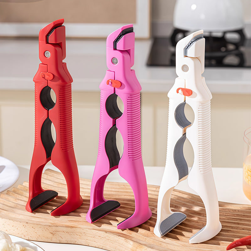 🍽️ 3-in-1 Silicone Bowl & Plate Clamp | LAST DAY 50% OFF!! | Non-Slip Grip for Food Storage & Transport | Final Chance Kitchen Helper Gift 🎅✨