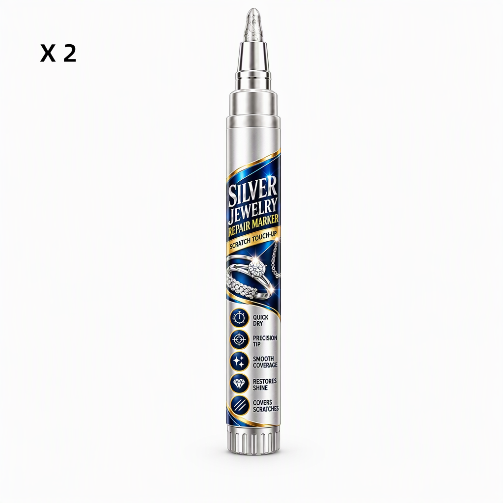 🎄🎉Pre-Christmas Sale,Jewelry Scratch Repair and Touch-Up Pen,✨ Refresh the Look of Worn Silver-Coloured Finishes