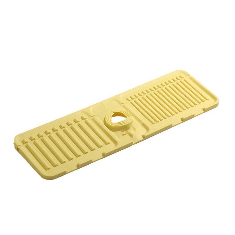 Adjustable Silicone Faucet Splash Guard Mat – Quick-Dry Sink Water Catcher for Kitchen & Bathroom