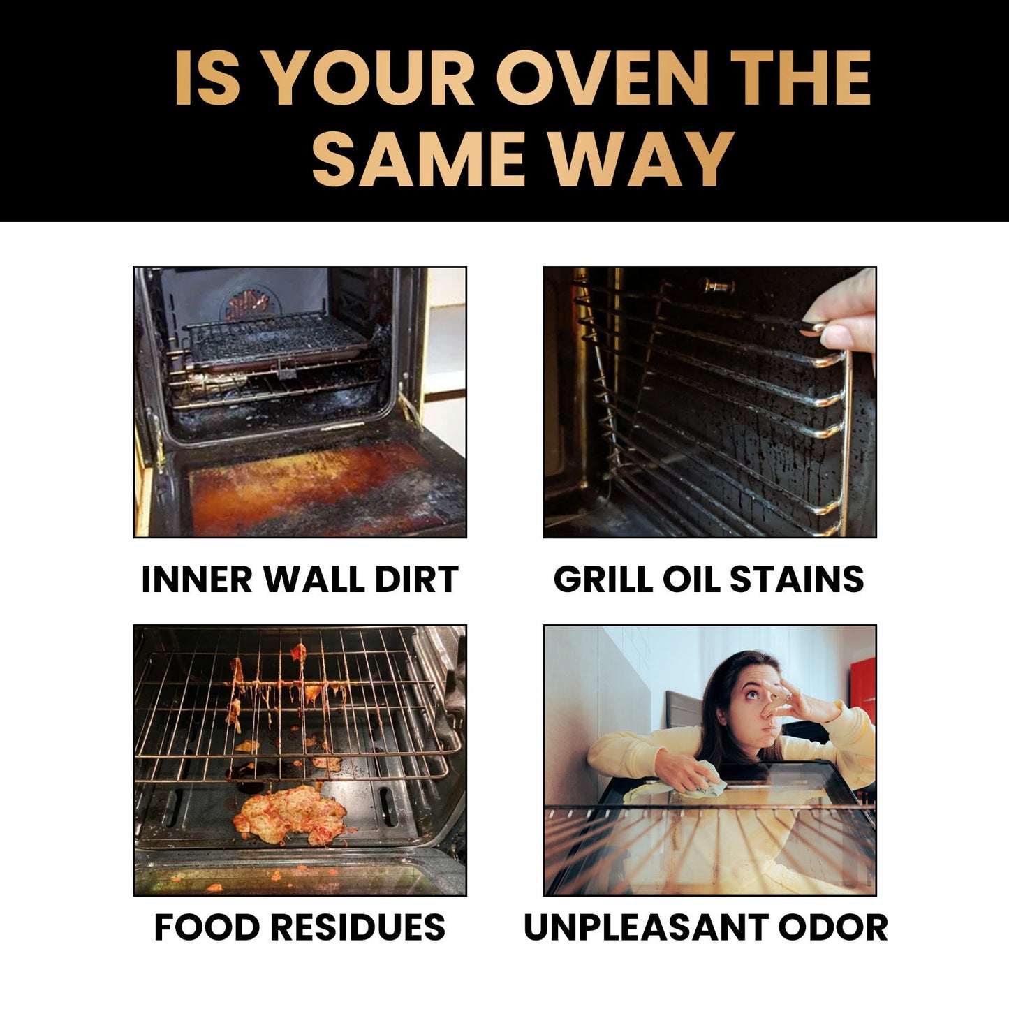 🧼 BUY 2 GET 1 FREE! ✨ Oven & Grill Cleaner Spray – Dissolves Grease in 5 Mins, No Scrubbing & Eliminates Odors 🔥