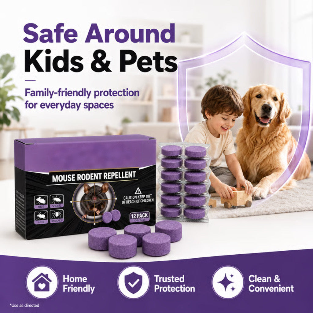 🐭 🐭12-Pack Rodent Repellent Balls for Home Kitchen--🌿 A SCENT BARRIER THEY DON’T WANT TO STICK AROUND