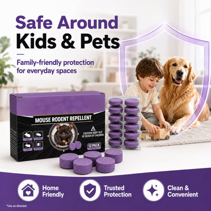🐭 🐭12-Pack Rodent Repellent Balls for Home Kitchen--🌿 A SCENT BARRIER THEY DON’T WANT TO STICK AROUND