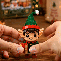 ⏳ Last day to save 49% – 🎄 12-Day Mini Christmas Ornament Advent Calendar | 12 unique festive buildable designs with hanging loops—perfect for decorating Christmas trees, wreaths, and holiday displays 🧱