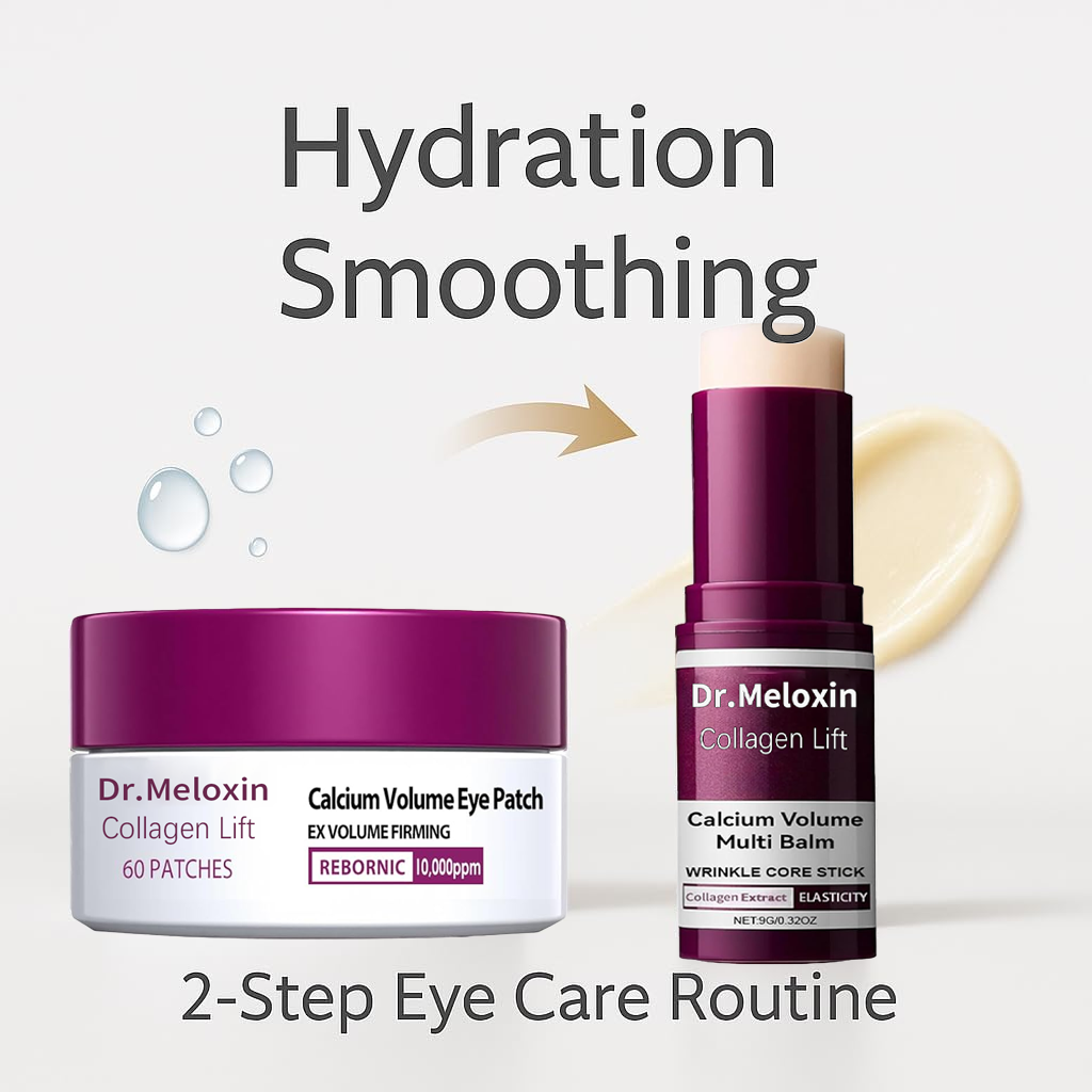 🌹[Dr.Meloxin Official] Collagen Lift Eye Balm Stick + Eye Patch Set