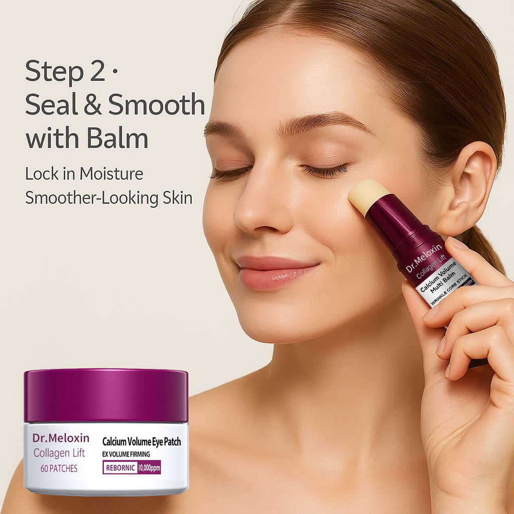 🌹[Dr.Meloxin Official] Collagen Lift Eye Balm Stick + Eye Patch Set