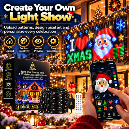💥LIMITED‑TIME 50% OFF! 🎄 Upgraded Smart Animated Christmas Lights 📱 Tap, Glow & Enjoy the Christmas Magic✨Connect multiple lights – create a shared lighting pattern via the app