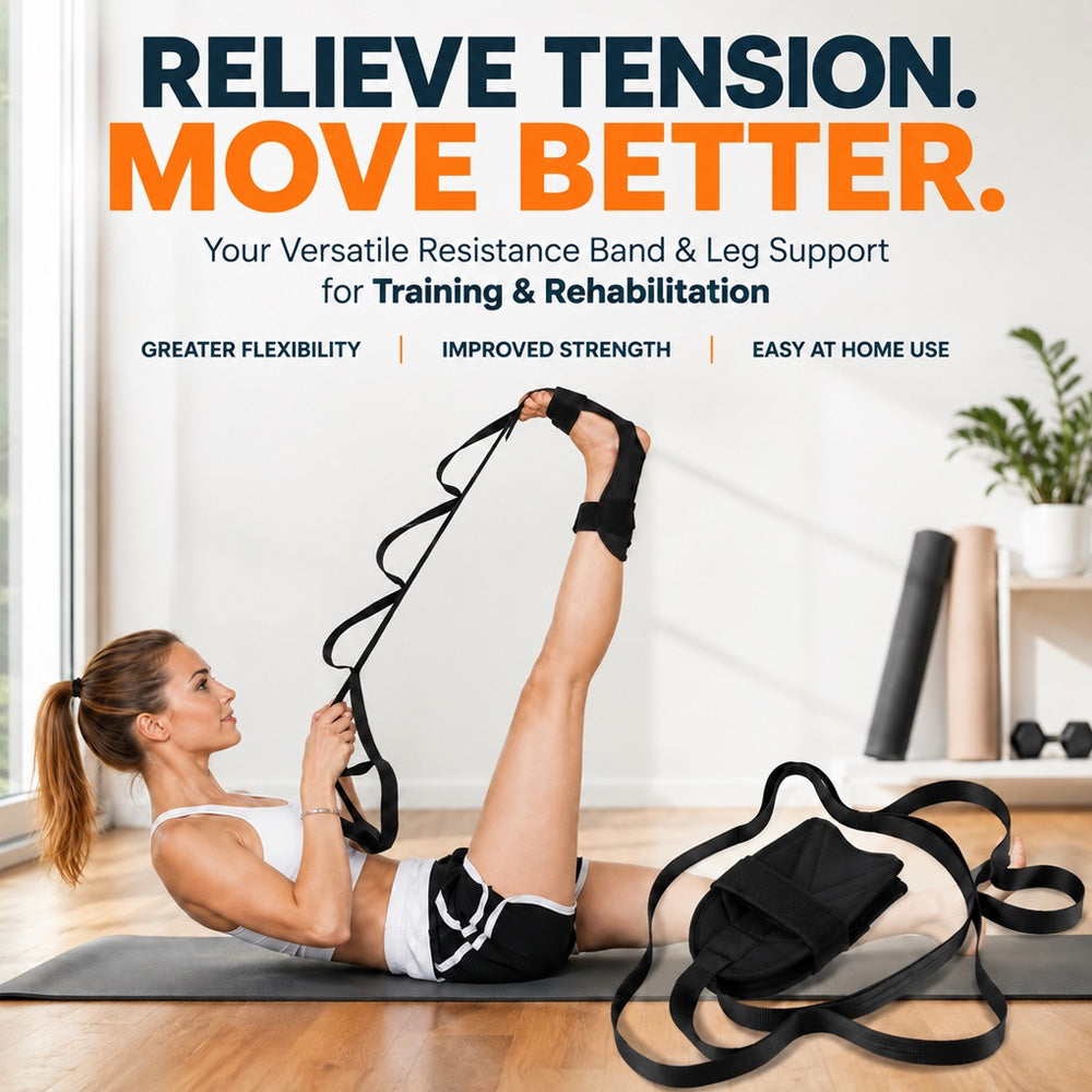 🦶Multifunctional Foot & Leg Stretching Strap - Training & Rehabilitation