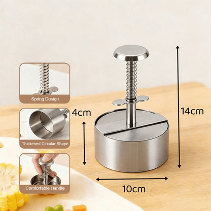🍔 Perfect Burgers in 1 Press! The Ultimate Spring-Loaded Patty Maker — Stop Cooking Uneven, Crumbly Messes!