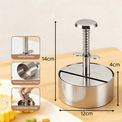 🍔 Perfect Burgers in 1 Press! The Ultimate Spring-Loaded Patty Maker — Stop Cooking Uneven, Crumbly Messes!