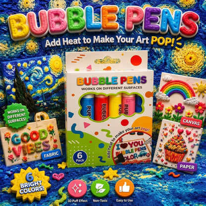 💥🎁🔮Magic Pen – Draw 3D with one stroke!🎄 DIY Bubble Popcorn Drawing Pens 🔥