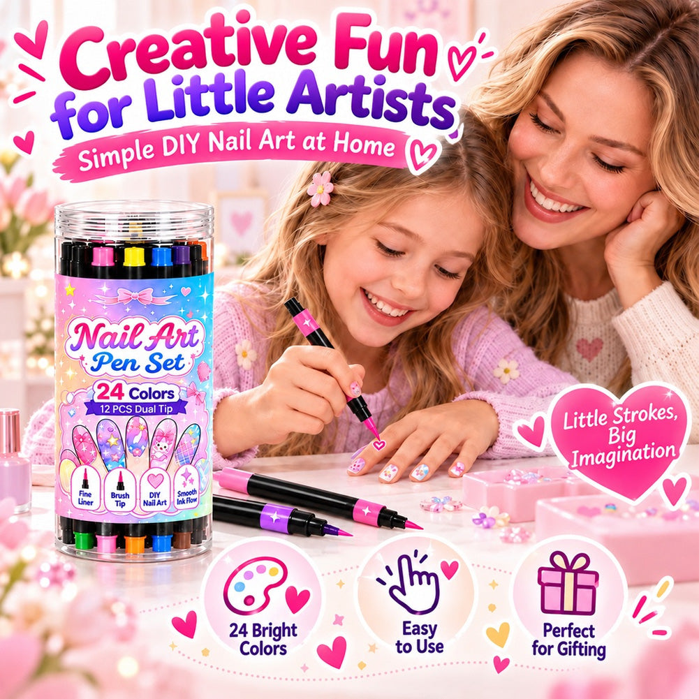 upsell-💅 LIMITED‑TIME 50% OFF! 💥 24 Colors Dual Ended Nail Art Pens Set – Creative, Salon‑Quality, Easy DIY ✨