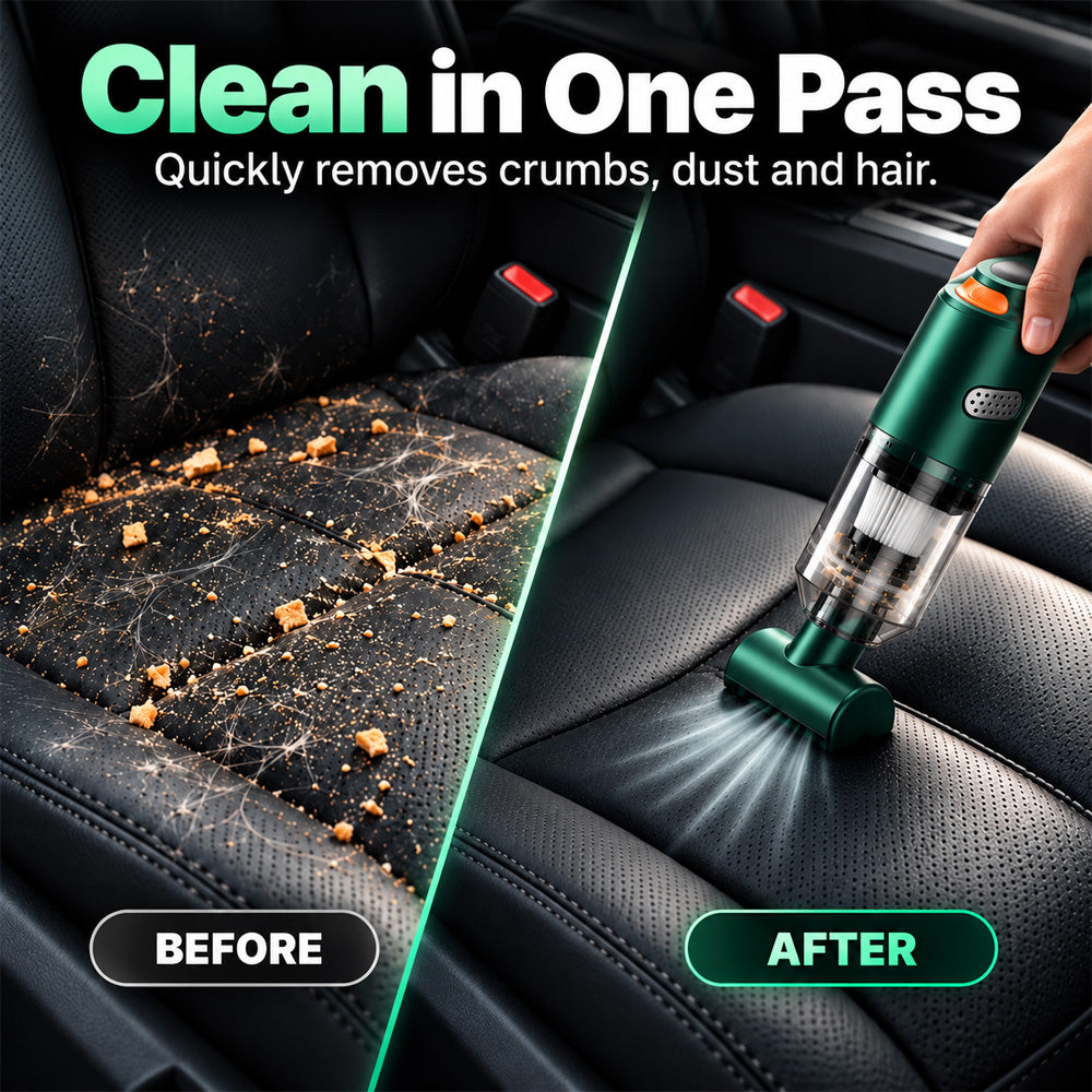 ⏰ Newly Upgraded Cordless Car Vacuum – 10000Pa Suction & 4000mAh Battery 🚗