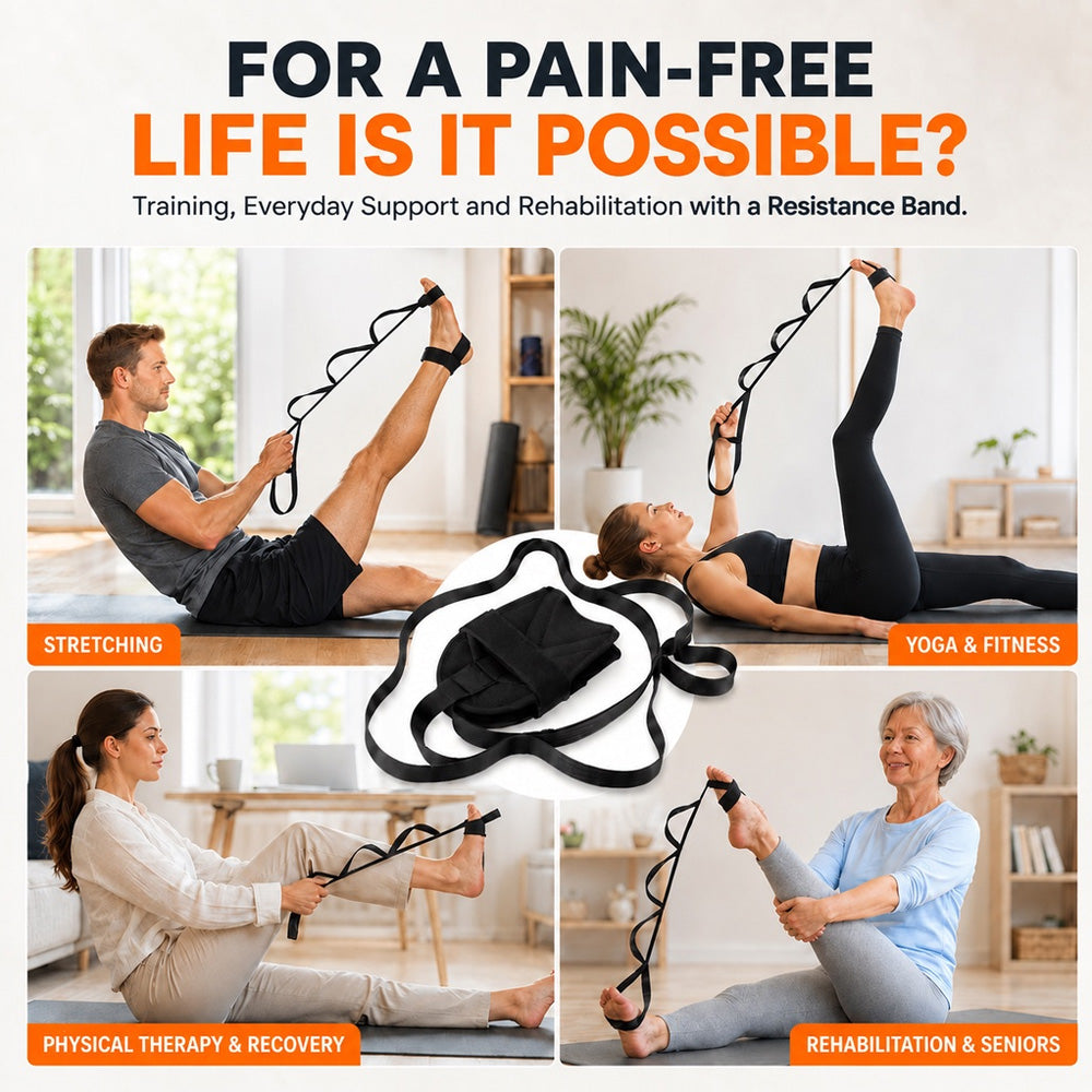 🦶Multifunctional Foot & Leg Stretching Strap - Training & Rehabilitation
