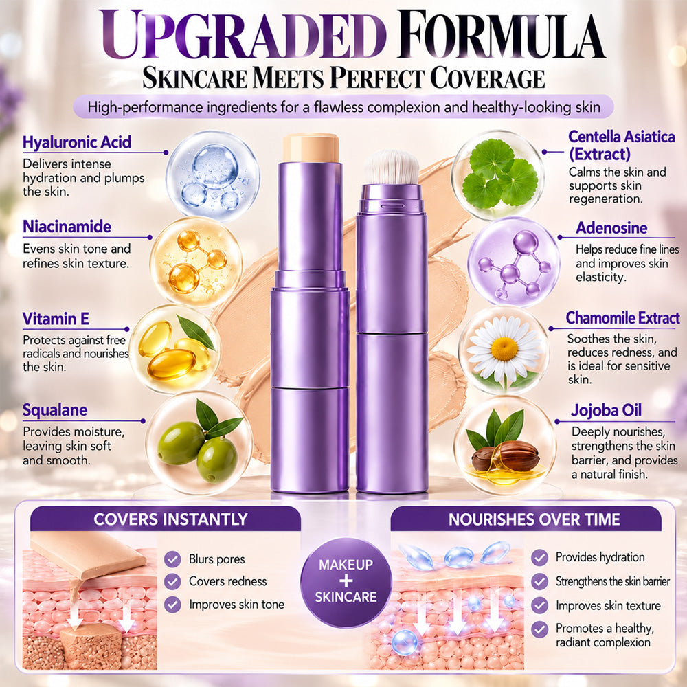 upsell-🌿2-in-1 Color-Changing Foundation Stick，A Creamy Formula for a Smooth Feel