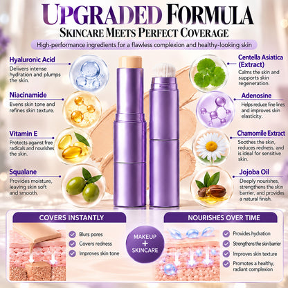 upsell-🌿2-in-1 Color-Changing Foundation Stick，A Creamy Formula for a Smooth Feel