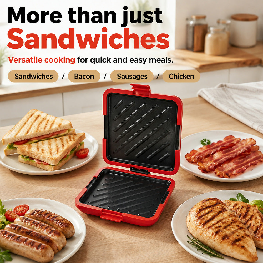 🥪 LIMITED-TIME OFFER—50% OFF! 🔥 Microwave Toaster & Sandwich Maker – Fast Cooking, Non-Stick & Easy to Clean ✨