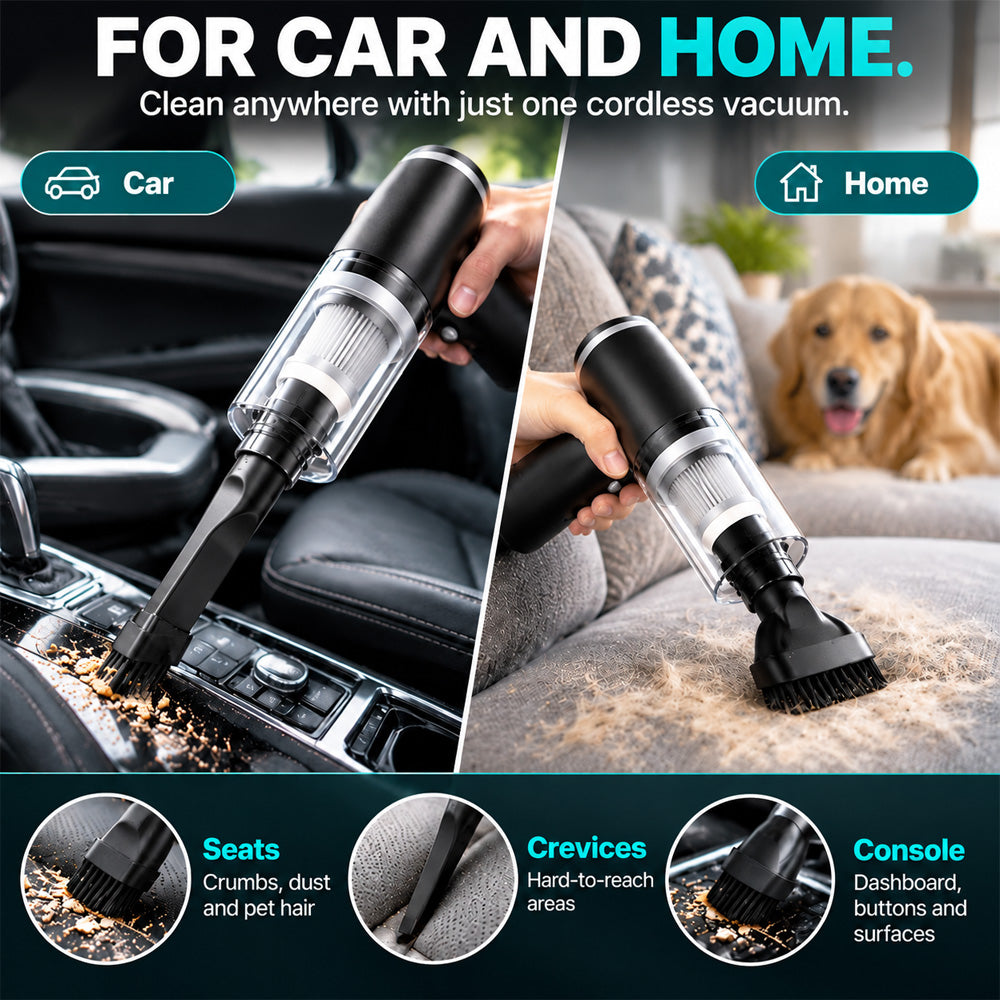 📢📢50% OFF !! ⏰ 2026 Upgraded Cordless Car Vacuum Cleaner — Compact, Lightweight & Easy to Use🚗🚗