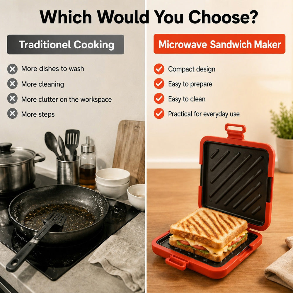 🥪 LIMITED-TIME OFFER—50% OFF! 🔥 Microwave Toaster & Sandwich Maker – Fast Cooking, Non-Stick & Easy to Clean ✨