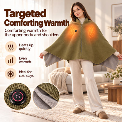 ❄️ Stay Warm All Winter — Portable Electric Heated Blanket Shawl