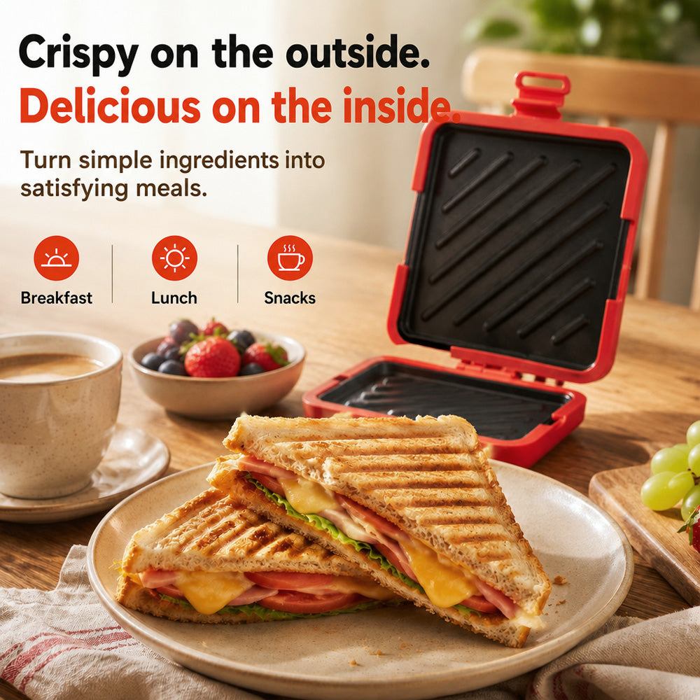 🥪 LIMITED-TIME OFFER—50% OFF! 🔥 Microwave Toaster & Sandwich Maker – Fast Cooking, Non-Stick & Easy to Clean ✨