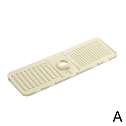 Adjustable Silicone Faucet Splash Guard Mat – Quick-Dry Sink Water Catcher for Kitchen & Bathroom