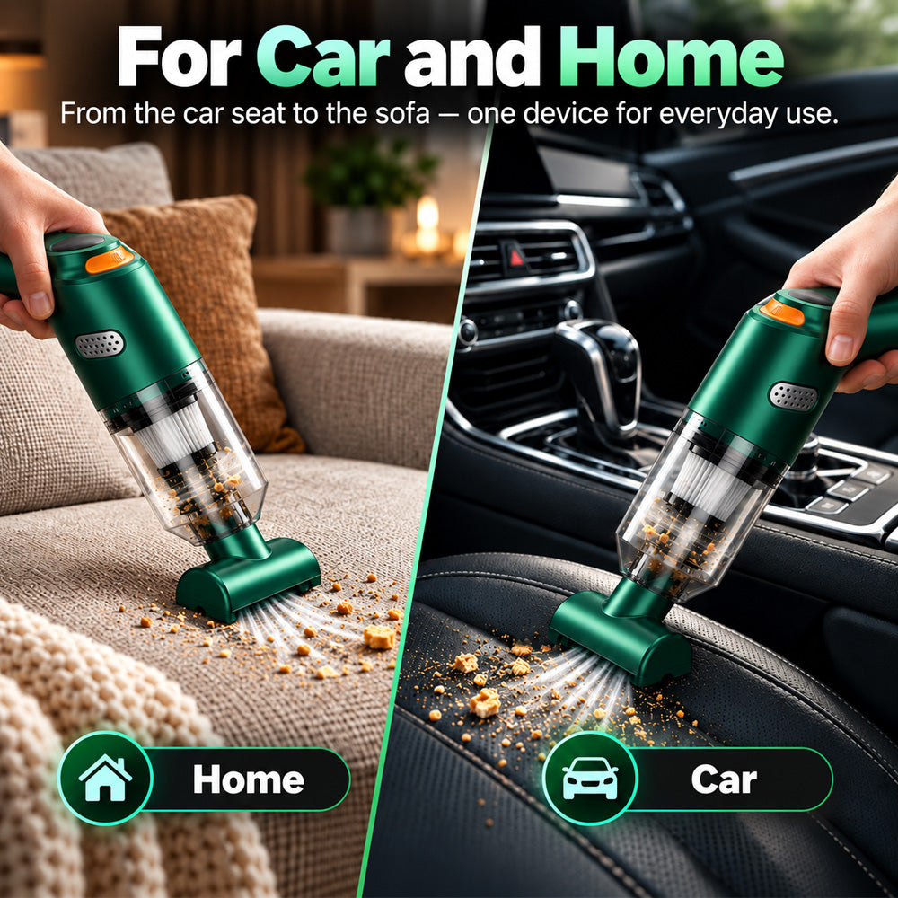 ⏰ Newly Upgraded Cordless Car Vacuum – 10000Pa Suction & 4000mAh Battery 🚗