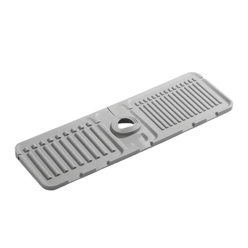 Adjustable Silicone Faucet Splash Guard Mat – Quick-Dry Sink Water Catcher for Kitchen & Bathroom