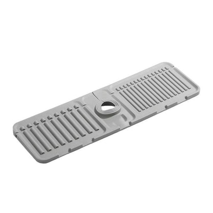 Adjustable Silicone Faucet Splash Guard Mat – Quick-Dry Sink Water Catcher for Kitchen & Bathroom