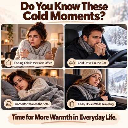 ❄️ Stay Warm All Winter — Portable Electric Heated Blanket Shawl
