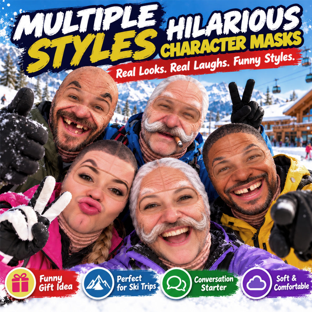 ⛷️ Funny Ski Mask – Born for the Slopes Winter Face Cover
