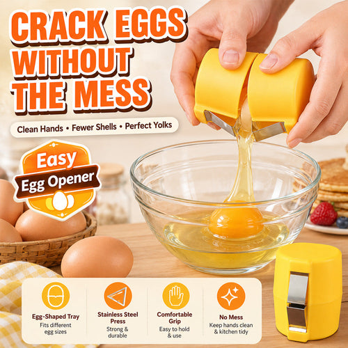 🔥🔥🔥Limited-time 😮‍💨 Buy 1 Get 1 Free ！！！🍳 Quick Egg Cracker Tool – Open Hundreds Of Eggs Faster & Cleaner 🔥