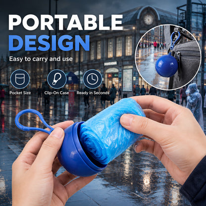 🌧️50% OFF NOW! Pocket‑Size Disposable Raincoat for Unexpected Showers, Compact Ball‑Packaged Waterproof Emergency Poncho, One‑Size‑Fits‑All Lightweight Rain Protection for Travel, Hiking & Outdoor Events