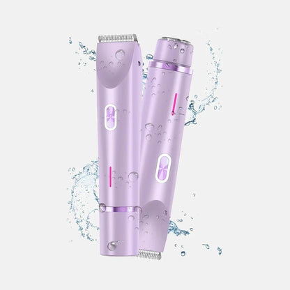 🔥 2-in-1 Painless Bikini Hair Trimmer ✨ Upgraded version: LCD display + long battery life + powerful and quiet operation + full body hair removal