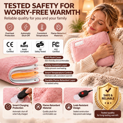 Rechargeable hot water bottles, heat packs, explosion-proof heat pads