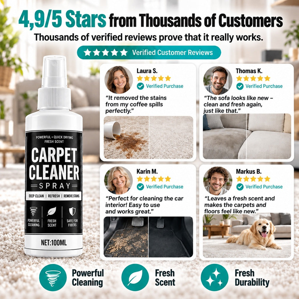🏆  🛋️Buy 2 Get 1 Free🎁 Deep Clean Carpet Spray – Industrial-Strength Formula | Perfect for Auto Interiors, Sofas & Rugs, Effortless Stain Removal ✨