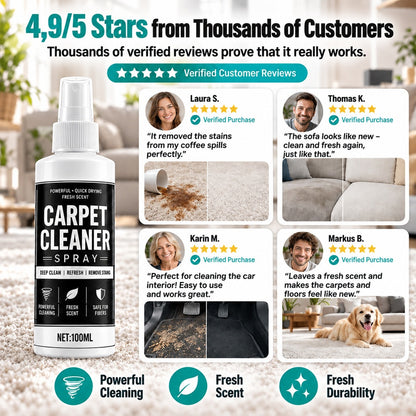 🏆  🛋️Buy 2 Get 1 Free🎁 Deep Clean Carpet Spray – Industrial-Strength Formula | Perfect for Auto Interiors, Sofas & Rugs, Effortless Stain Removal ✨