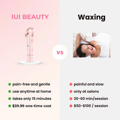 🔥 2-in-1 Painless Bikini Hair Trimmer ✨ Upgraded version: LCD display + long battery life + powerful and quiet operation + full body hair removal