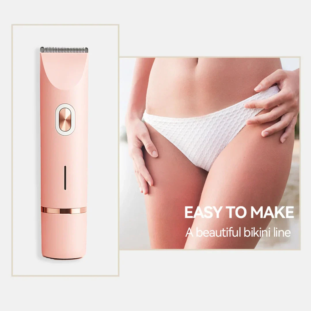 🔥 2-in-1 Painless Bikini Hair Trimmer ✨ Upgraded version: LCD display + long battery life + powerful and quiet operation + full body hair removal