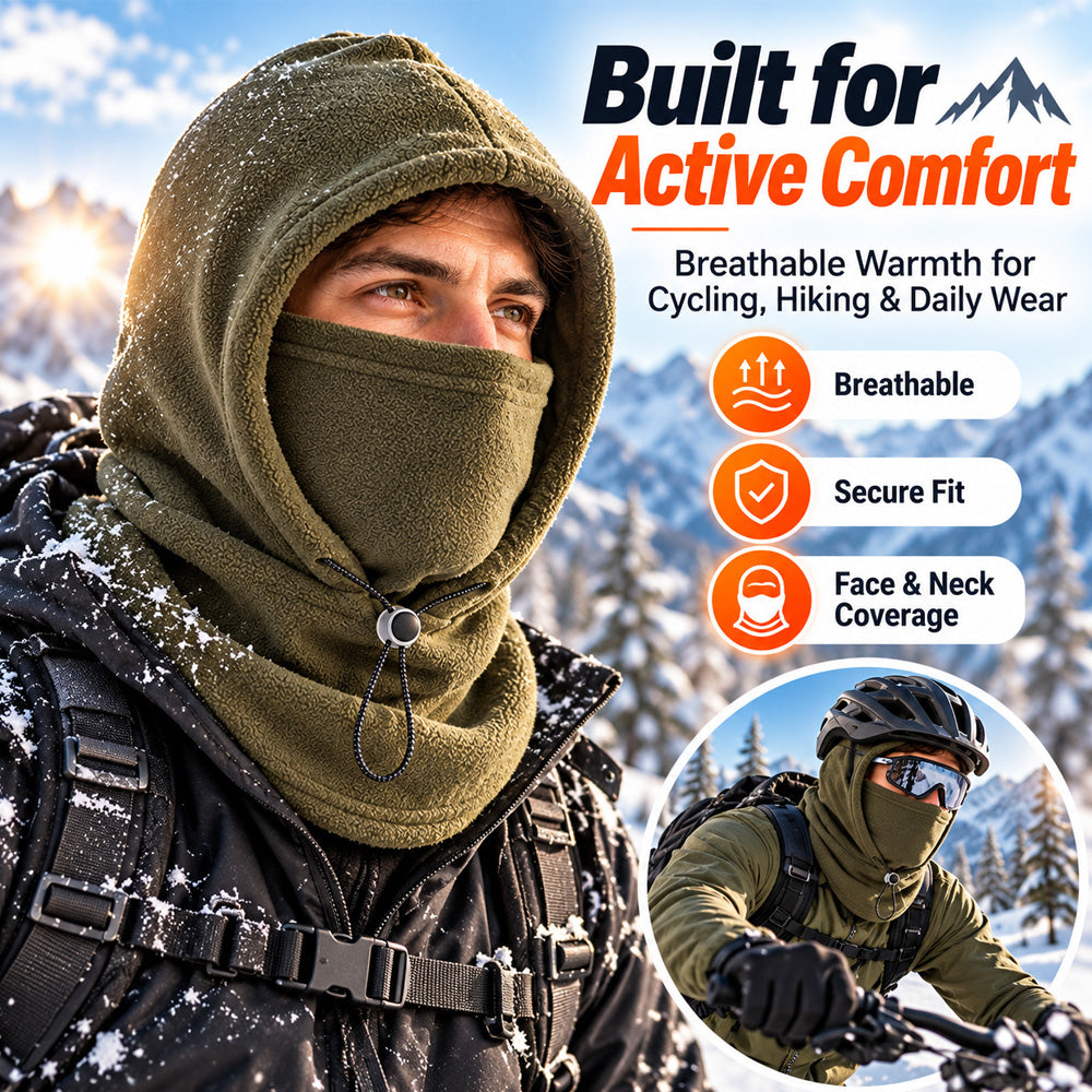 ⌛❄️Limited‑Time 60% OFF ❄️ 3-in-1 Coverage | Thermal Balaclava Face Mask with Adjustable Drawstring