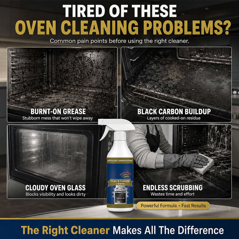 💥 LAST DAY SALE｜50% OFF 🌻Heavy Duty Oven & Cooktop Cleaner Spray