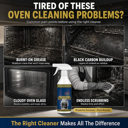 💥 LAST DAY SALE｜50% OFF 🌻Heavy Duty Oven & Cooktop Cleaner Spray