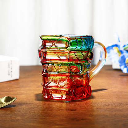 📚🍸Innovative 3D Painting Book Coffee Cup, Unique Stacked Book Mug, Perfect Gift for Literature Lovers, Creative Colorful Book Gift