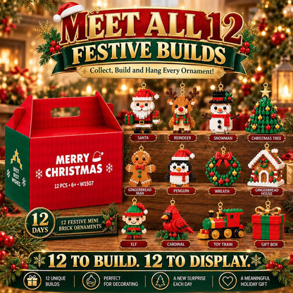 upsell-⏳ Last day to save 49% – 🎄 12-Day Mini Christmas Ornament Advent Calendar | 12 unique festive buildable designs with hanging loops—perfect for decorating Christmas trees, wreaths, and holiday displays 🧱 (Copy)