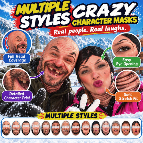 ⛷️ Funny Ski Mask – Born for the Slopes Winter Face Cover