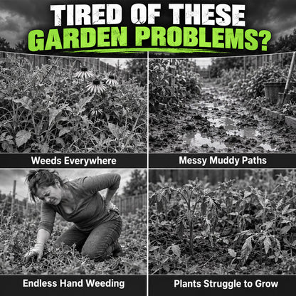 🌿 50% OFF NOW! 🧵 Weed Control Fabric – Blocks Sunlight, Breathable & Perfect for Garden Beds & Pathways 📉
