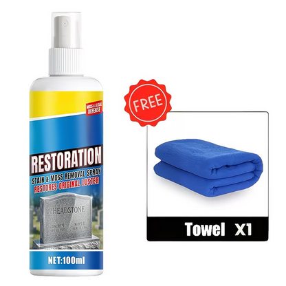⏰BUY 2 GET 1 FREE!🎁Headstone Cleaning & Restoration Spray – Remove Stains Instantly