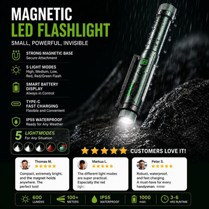 🧲Multifunctional Pen-Shaped Strong Magnetic Work Light💡